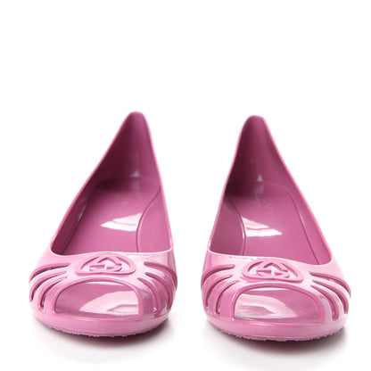 Gucci Rubber Jelly Marola Wedges 36 Fresia Rose 2 of 9