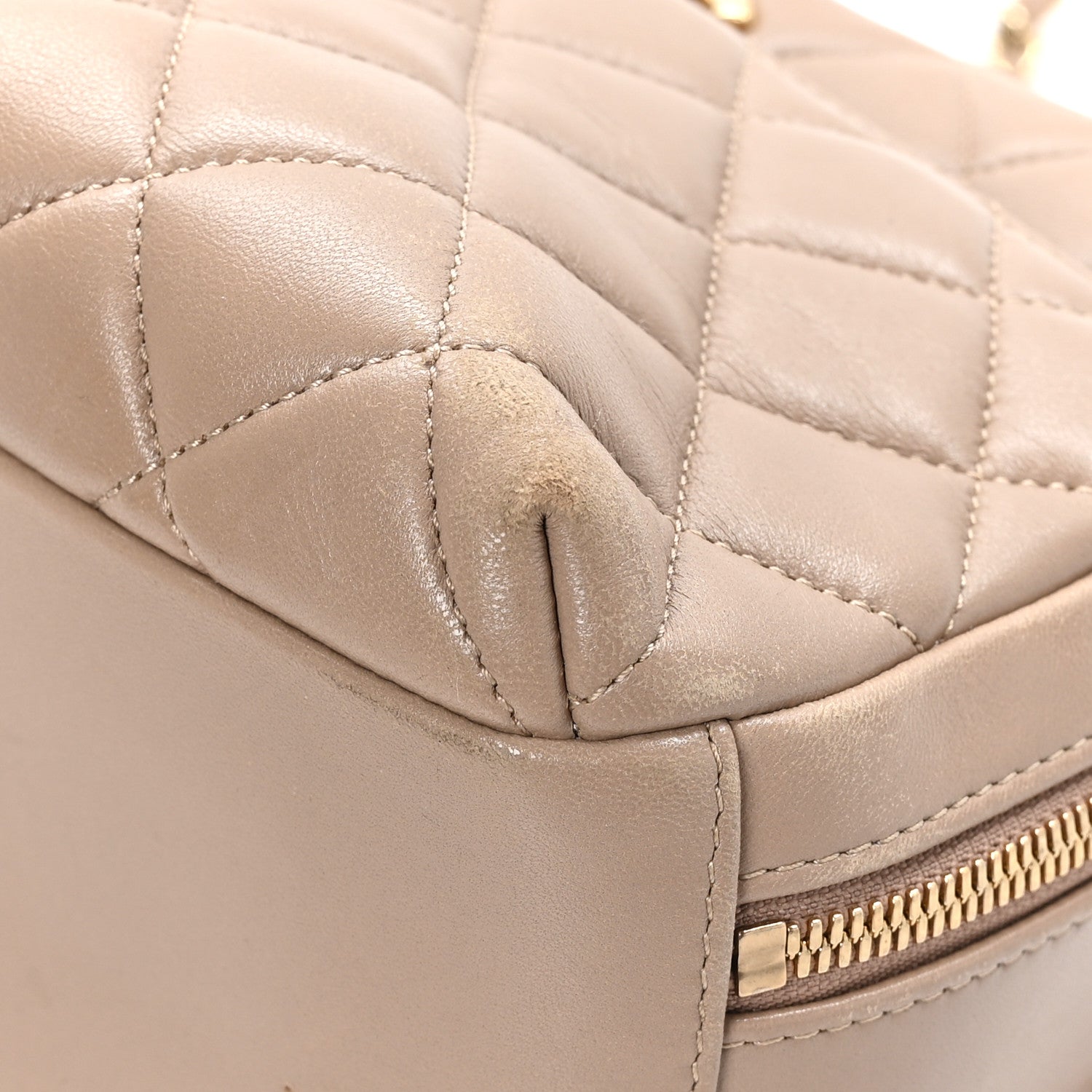 Chanel Lambskin Quilted Medium Trendy CC Bowling Bag Beige 10 of 14