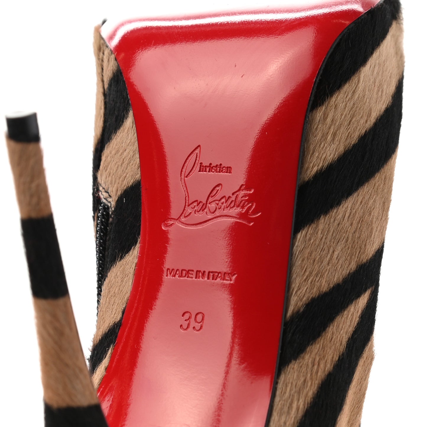Calf Hair Zebra Print So Kate 100 Ankle Boots 39 Dune Black