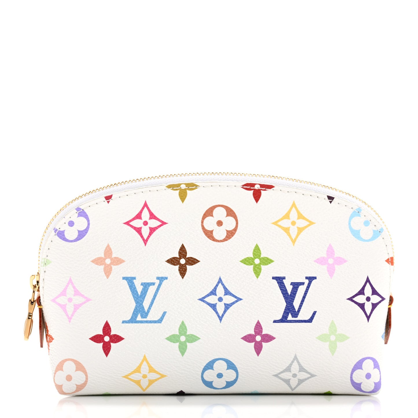 LV x TM Monogram Multicolor Cosmetic Pouch PM White