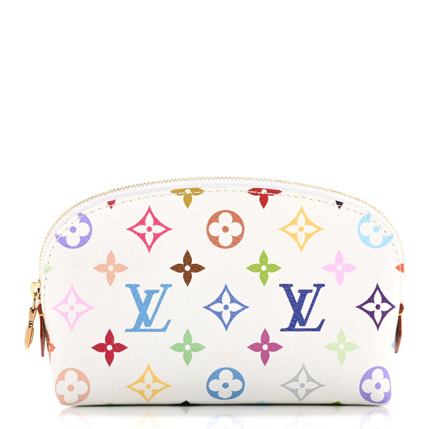 Louis Vuitton LV x TM Monogram Multicolor Cosmetic Pouch PM White 1 of 8