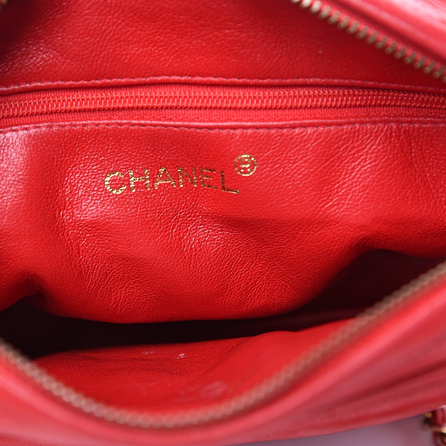 Chanel Lambskin Quilted Flap Tassel Camera Case Red 6 of 15