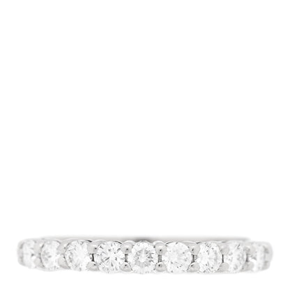Tiffany Platinum Diamond .27ctw 2.2mm Half Circle Forever Band Ring 50 5.5 1 of 5