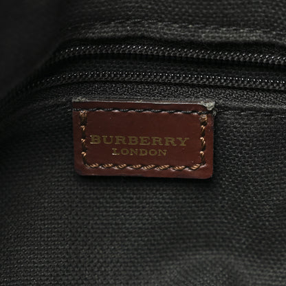 Burberry Haymarket Check Studded Barrel Bag Chocolate 6 of 12
