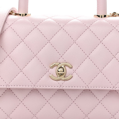 Chanel Caviar Quilted Mini Coco Handle Flap Light Pink 8 of 11