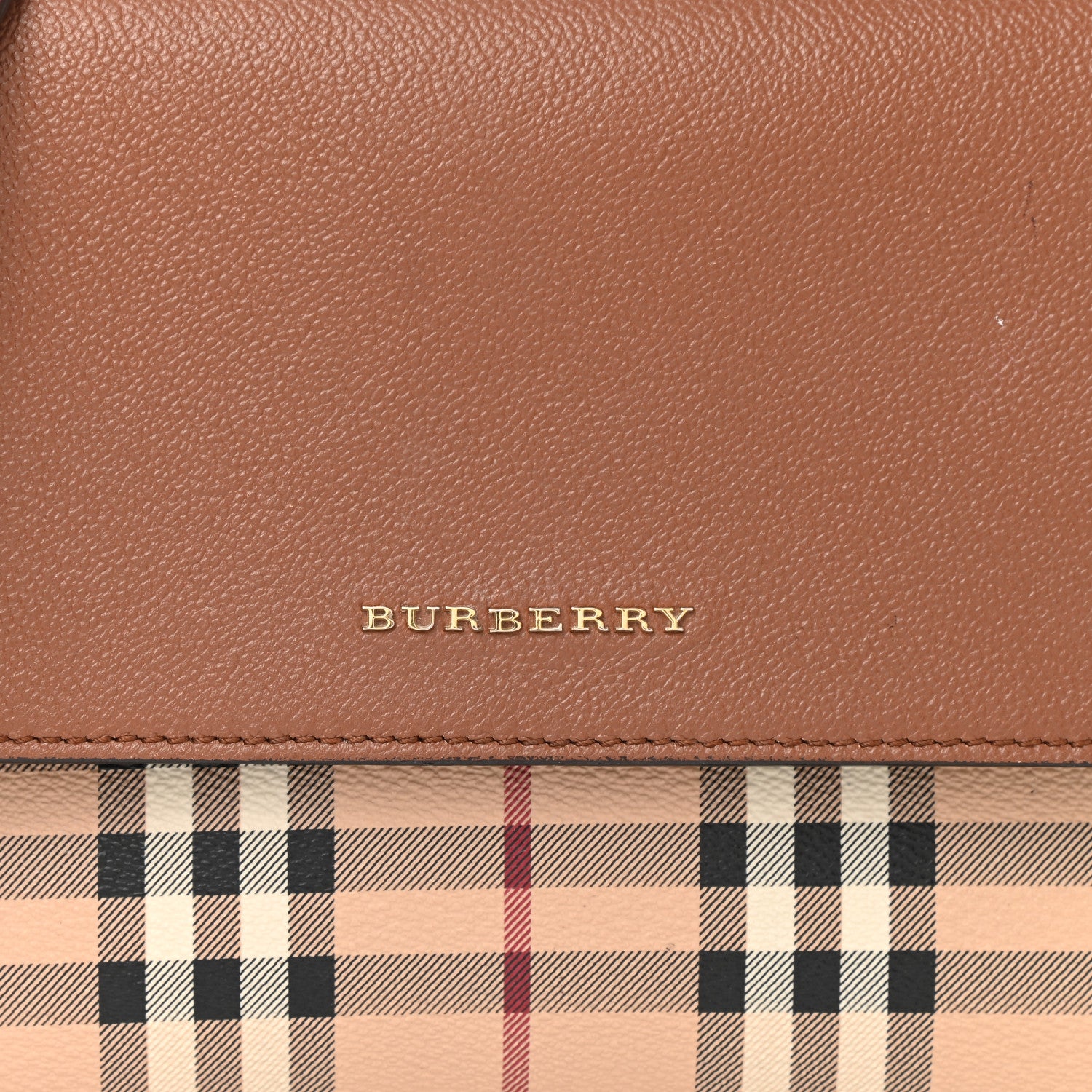 Burberry Derby Calfskin Haymarket Check Small Loxley Crossbody Bright Toffee Multicolor 7 of 12