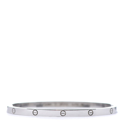 Cartier 18K White Gold Small LOVE Bracelet 17 1 of 6