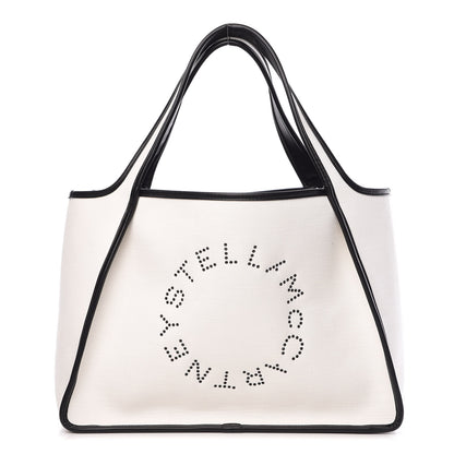 Stella McCartney Eco Denim Logo Tote White 1 of 9