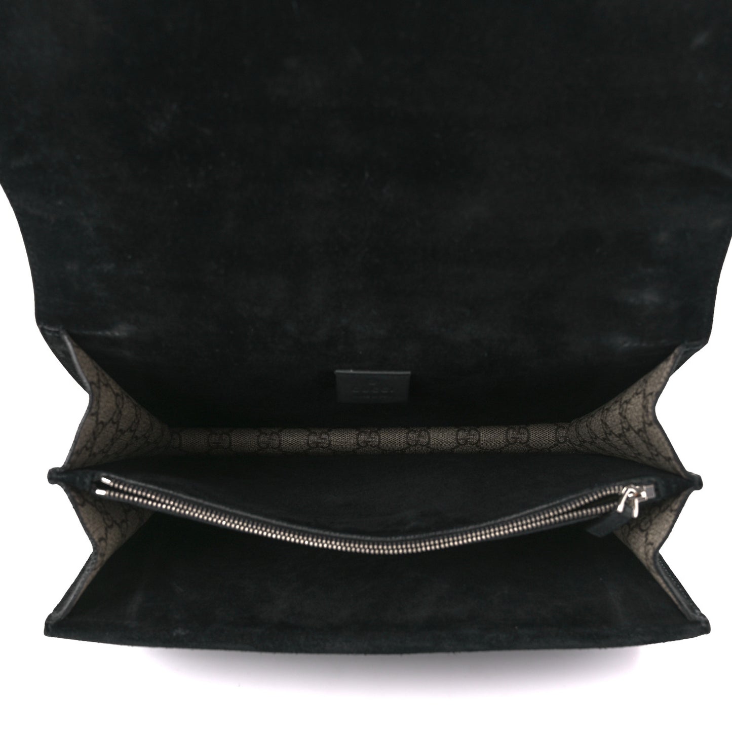 GG Supreme Monogram Medium Dionysus Shoulder Bag Black