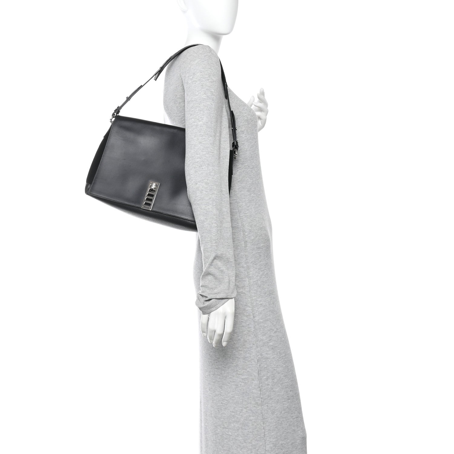Proenza Schouler Calfskin PS Elliot Black 2 of 12