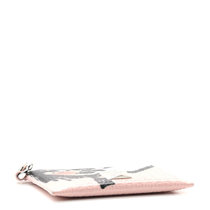 Givenchy X CHITO Calfskin 4G Embossed Graffiti Tag Card Holder Pink 4 of 7