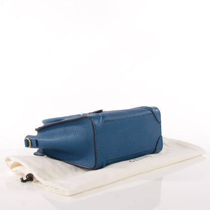 Celine Goatskin Nano Luggage Deepsea 4 of 8