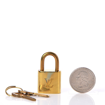 Louis Vuitton Brass Lock and Key Set #343 2 of 6