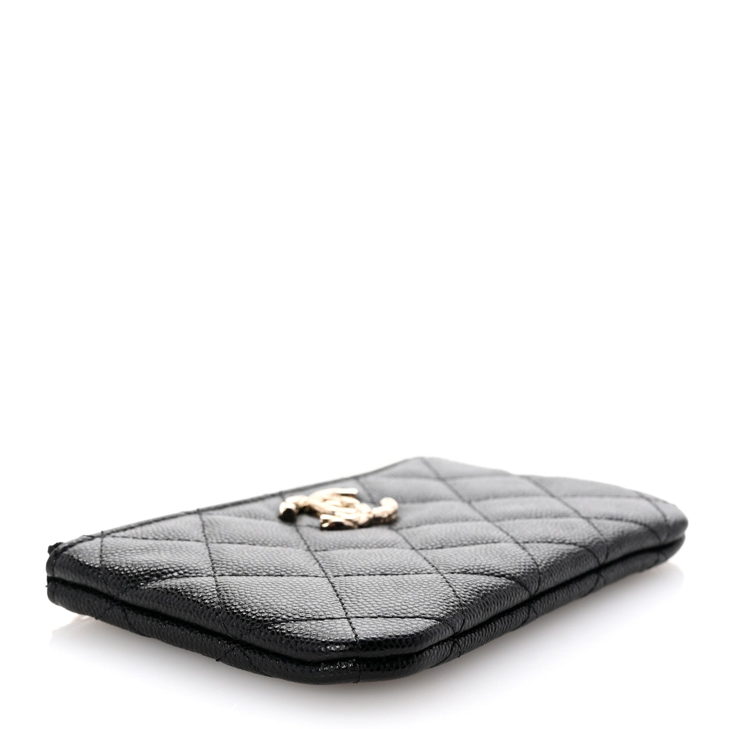 Chanel Caviar Quilted CC Small Pouch Black 4 of 8