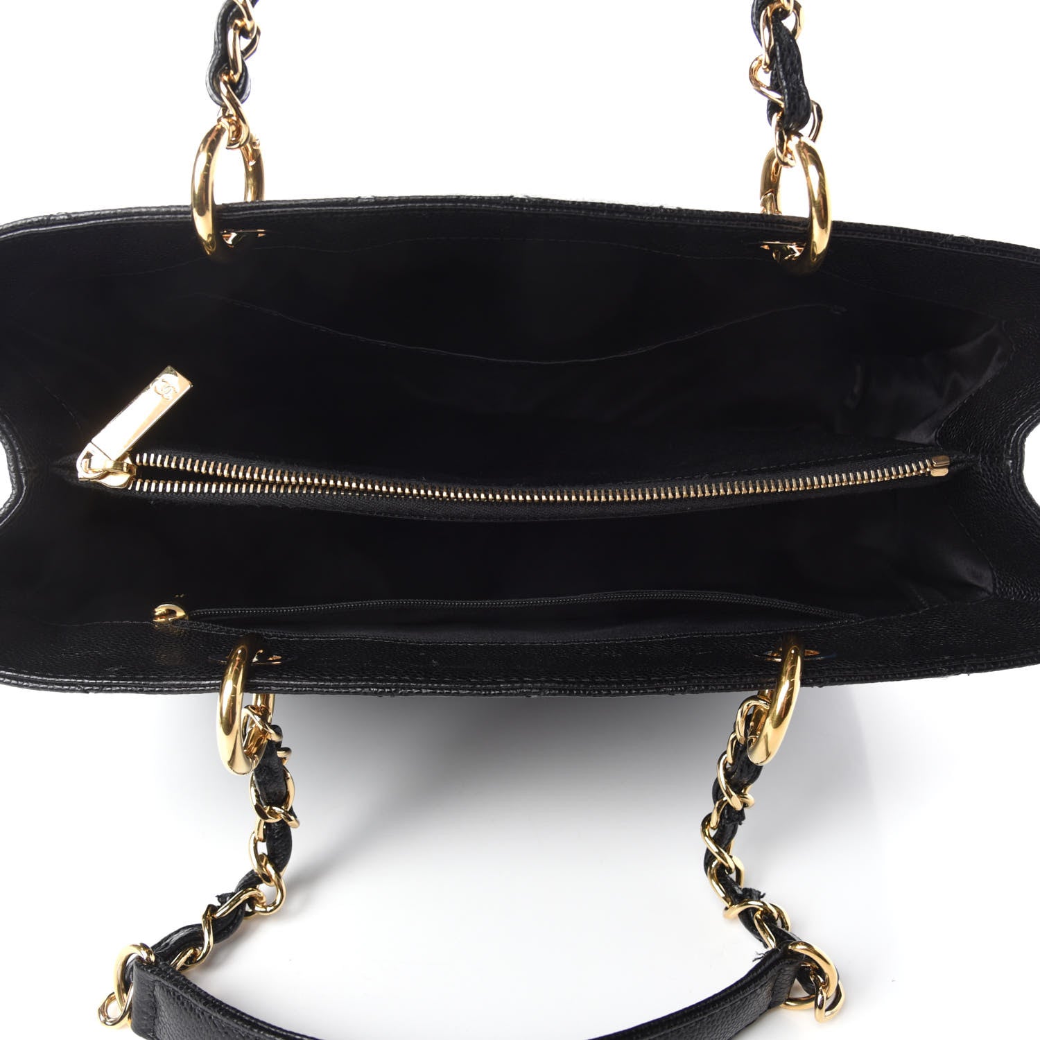 Chanel Caviar Quilted Grand Shopping Tote GST Black 5 of 12