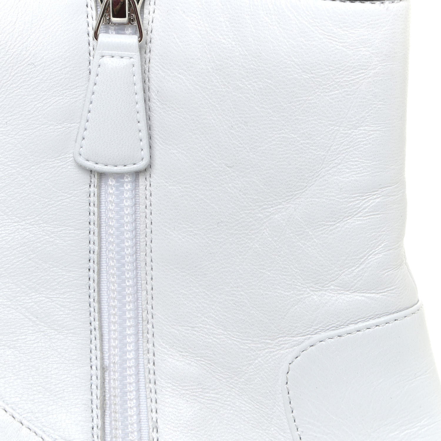 Chanel Lambskin Grosgrain CC Cap Toe Short Boots 40 White Black 11 of 14
