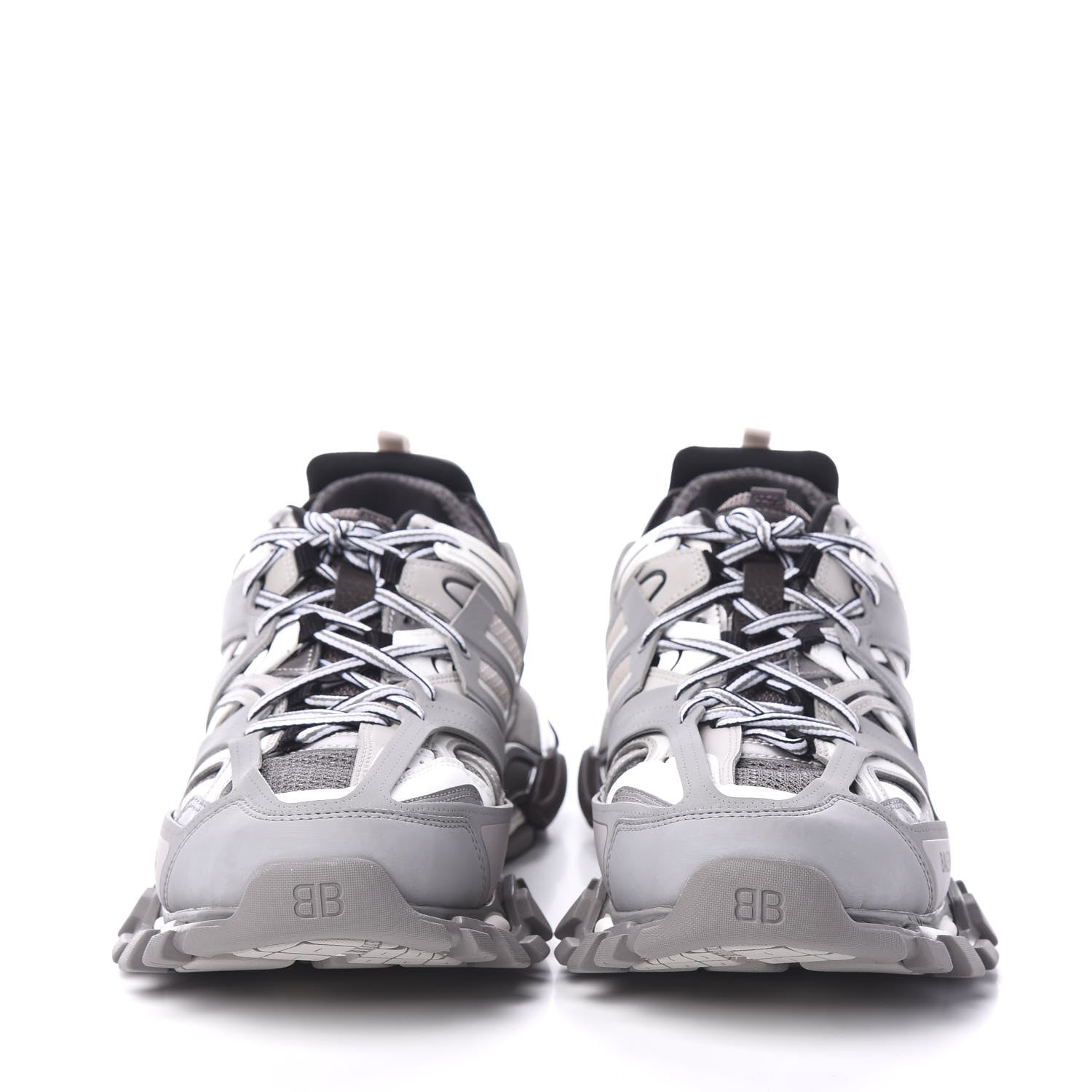 Balenciaga Mesh Nylon Mens Track Sneakers 45 Gris 2 of 8