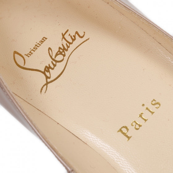 Christian Louboutin Patent Very Prive 120 Pumps 39 Nude 6 of 7