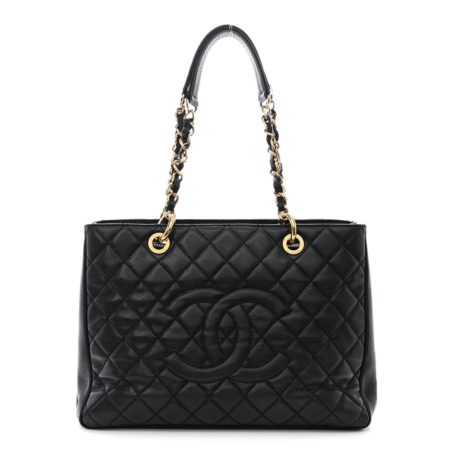 Chanel Caviar Quilted Grand Shopping Tote GST Black 1 of 10