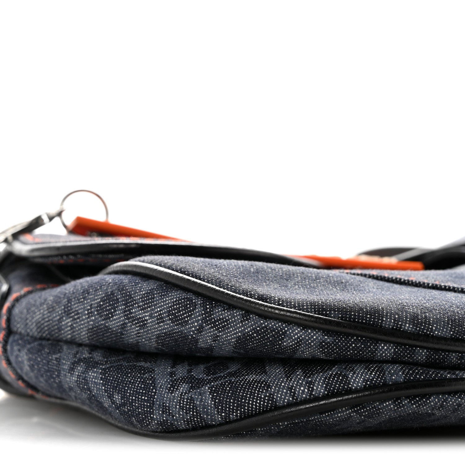Christian Dior Denim Monogram Flight Saddle Bag 9 of 15