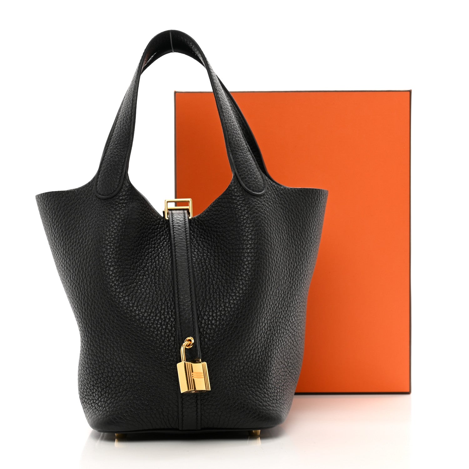 Hermes Taurillon Clemence Picotin Lock 18 PM Black 11 of 11