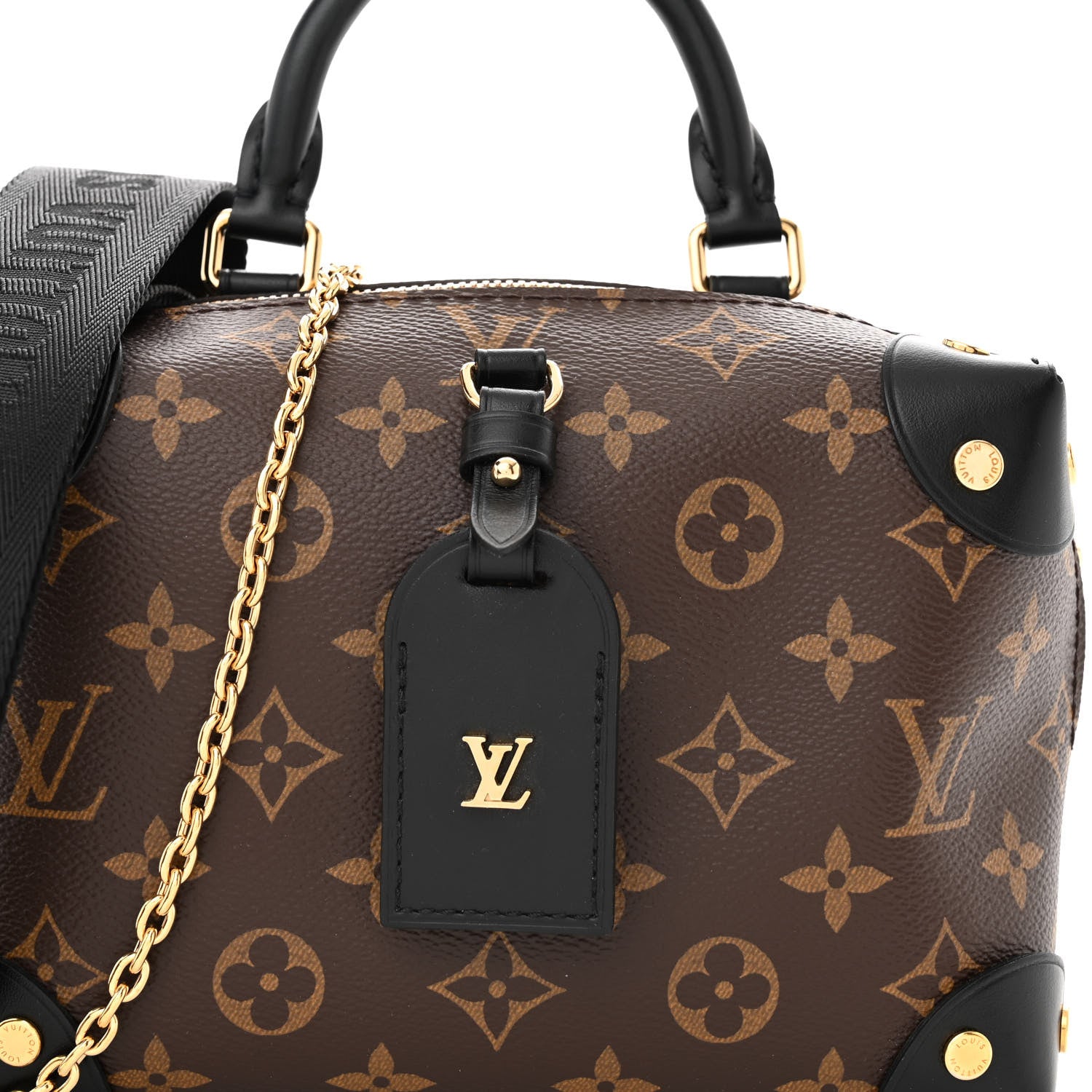 Louis Vuitton Monogram Petite Malle Souple Black 7 of 10
