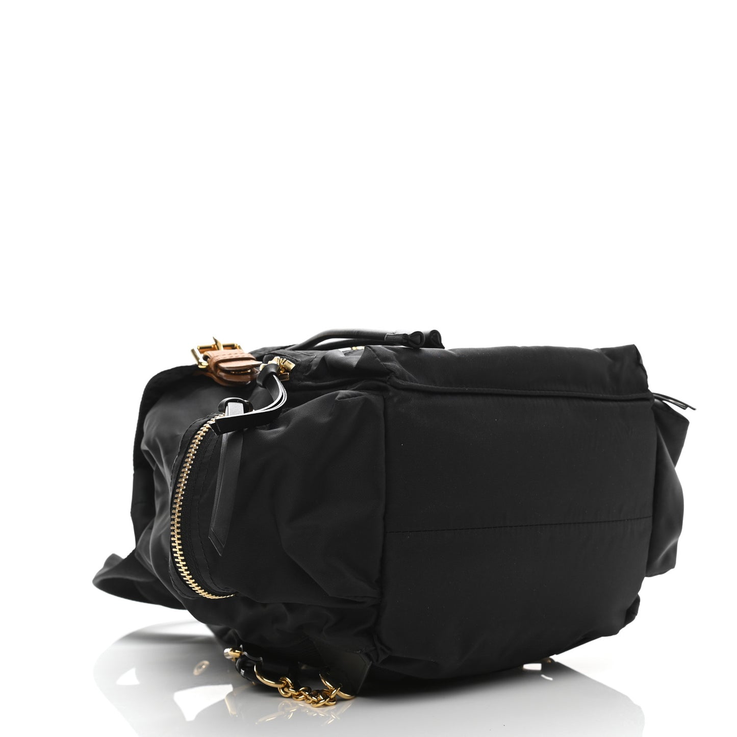 Nylon Medium Rucksack Backpack Black