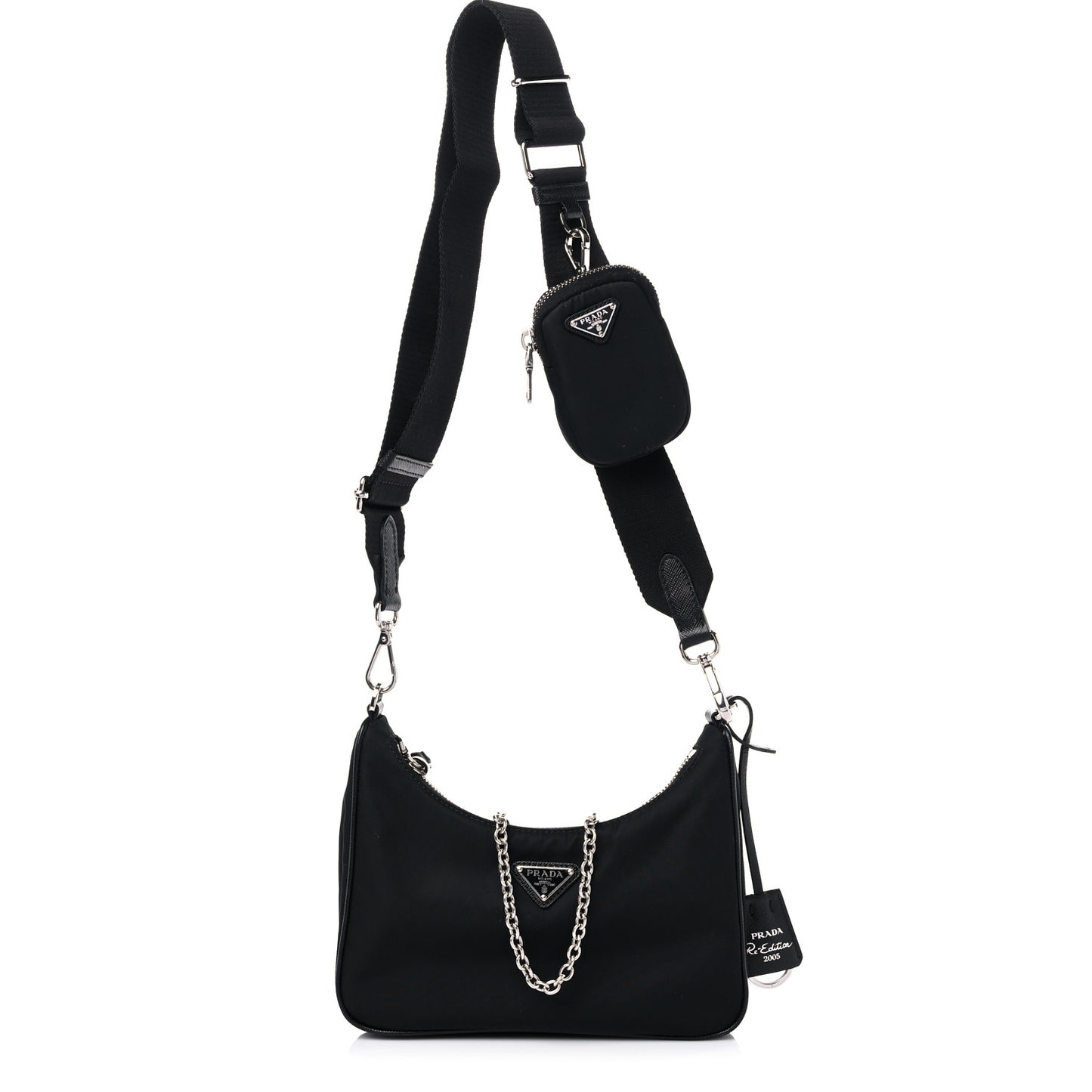 Nylon Re-Edition 2005 Shoulder Bag Black