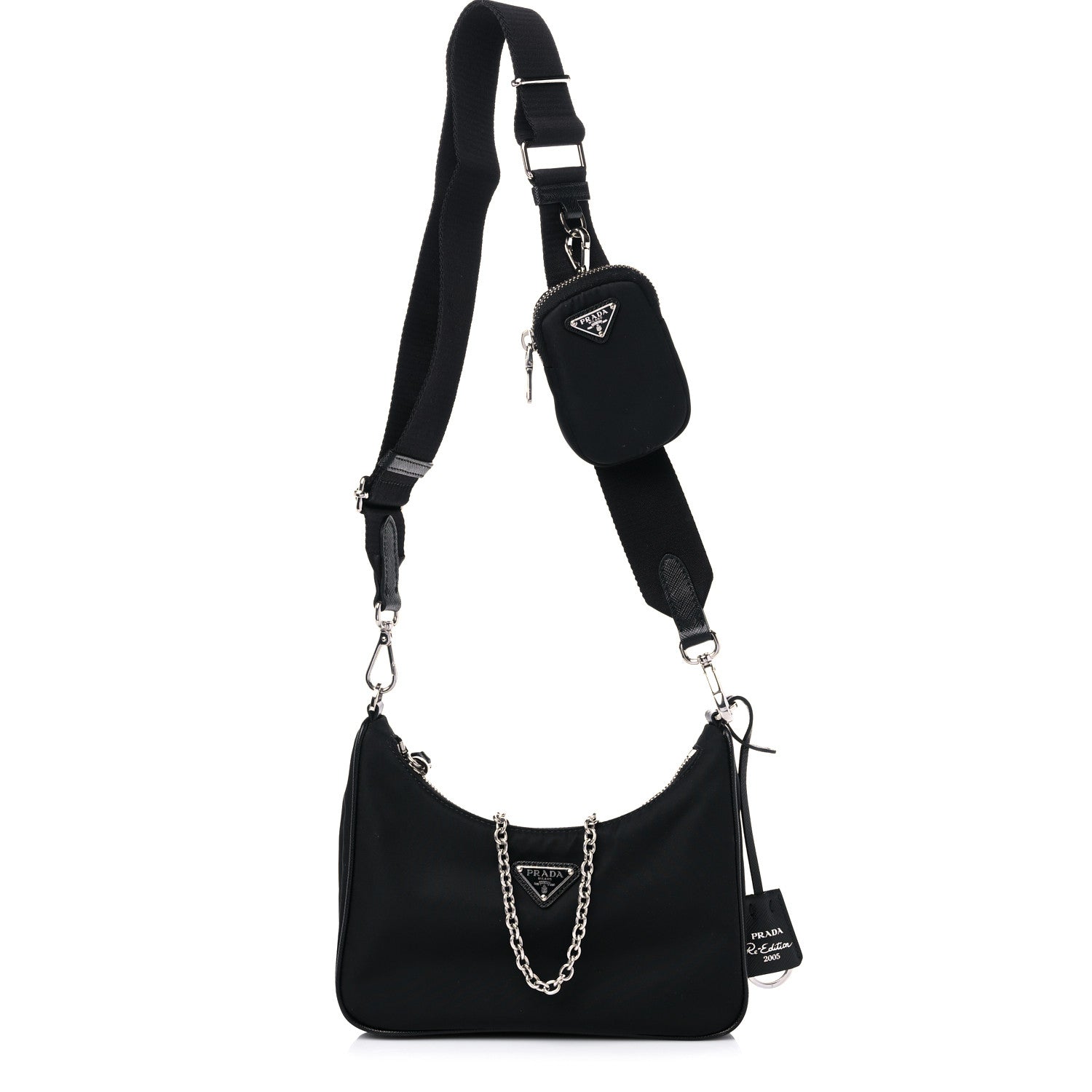 Prada Nylon Re-Edition 2005 Shoulder Bag Black 1 of 9
