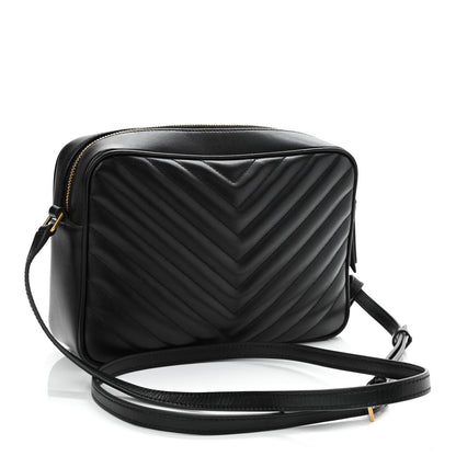 Saint Laurent Calfskin Matelasse Monogram Lou Camera Bag Black 3 of 10