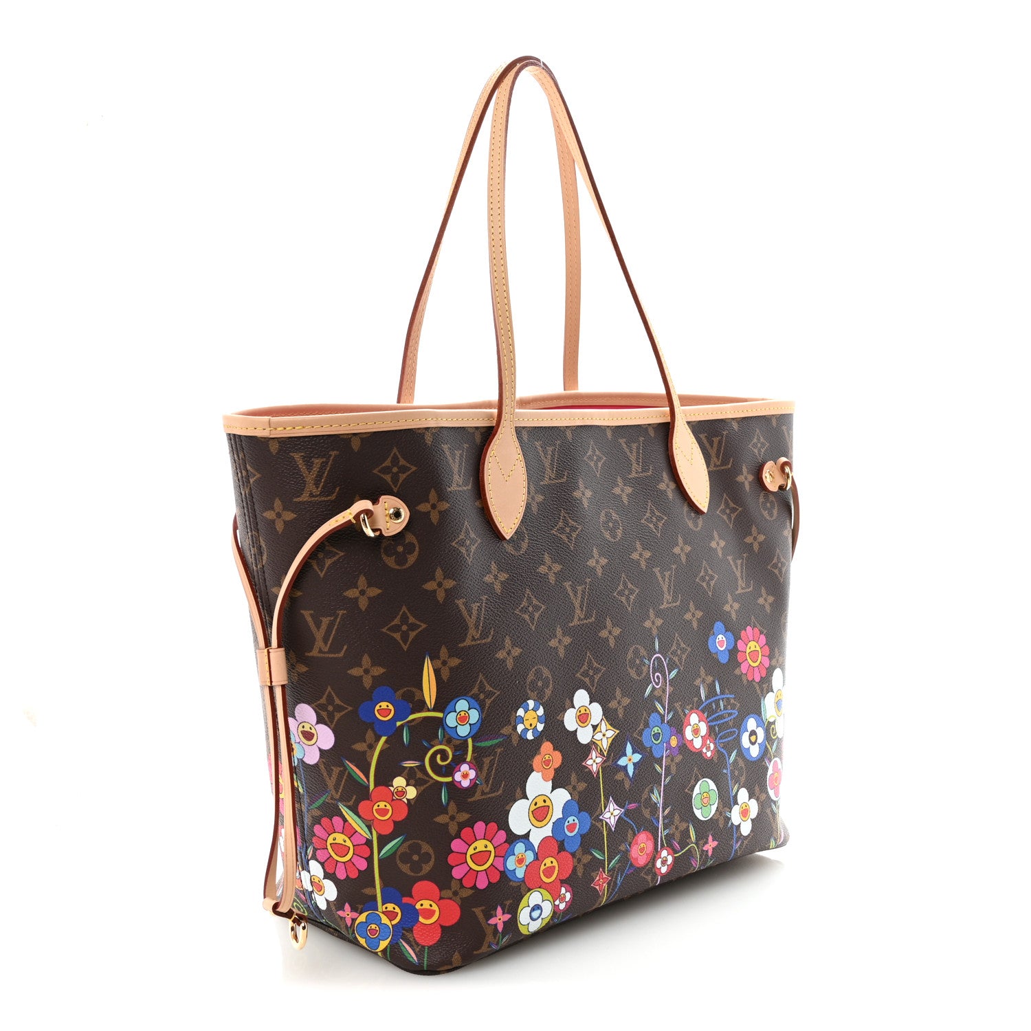 Louis Vuitton LV X TM Monogram Flowers Neverfull MM 4 of 10