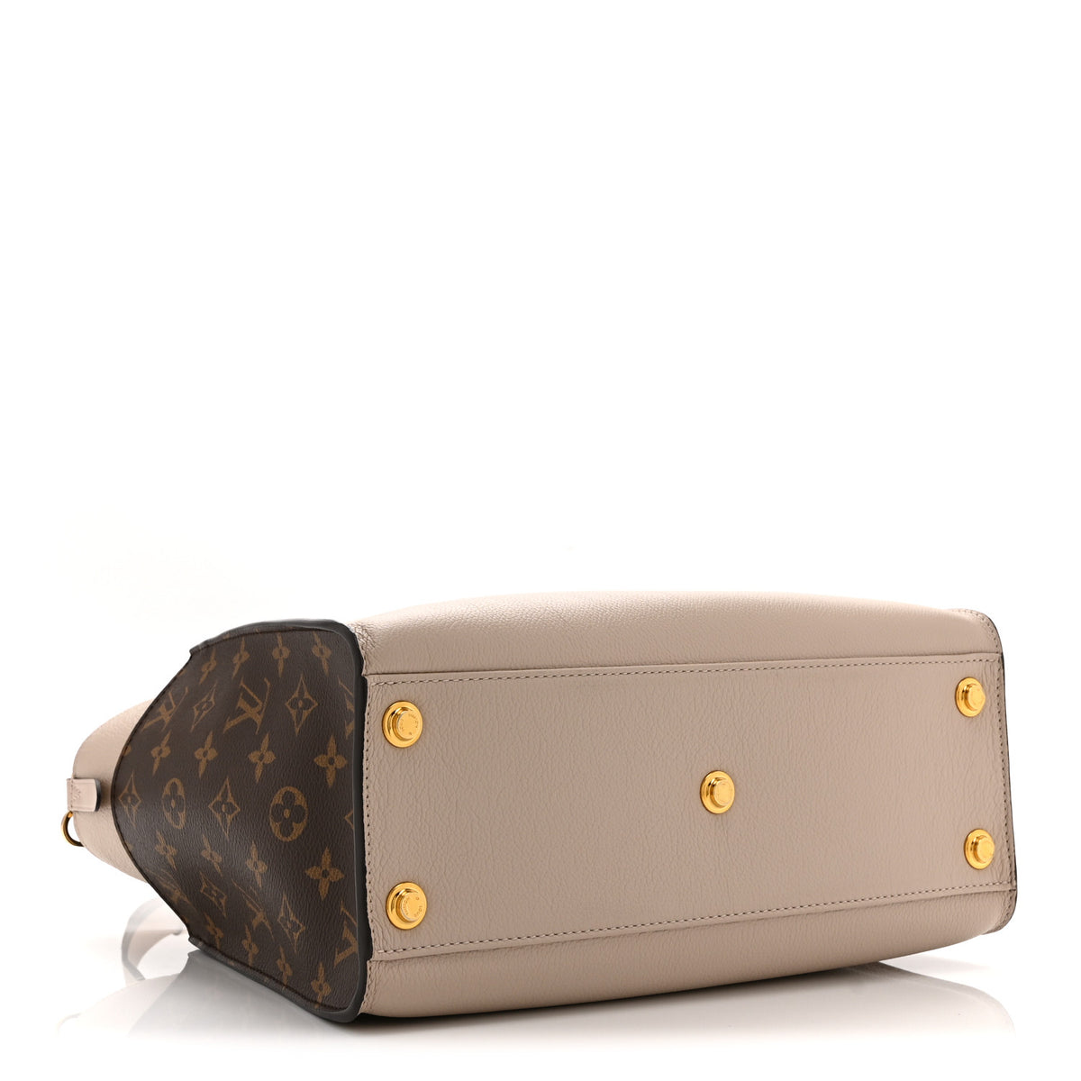 Calfskin Monogram On My Side MM Greige