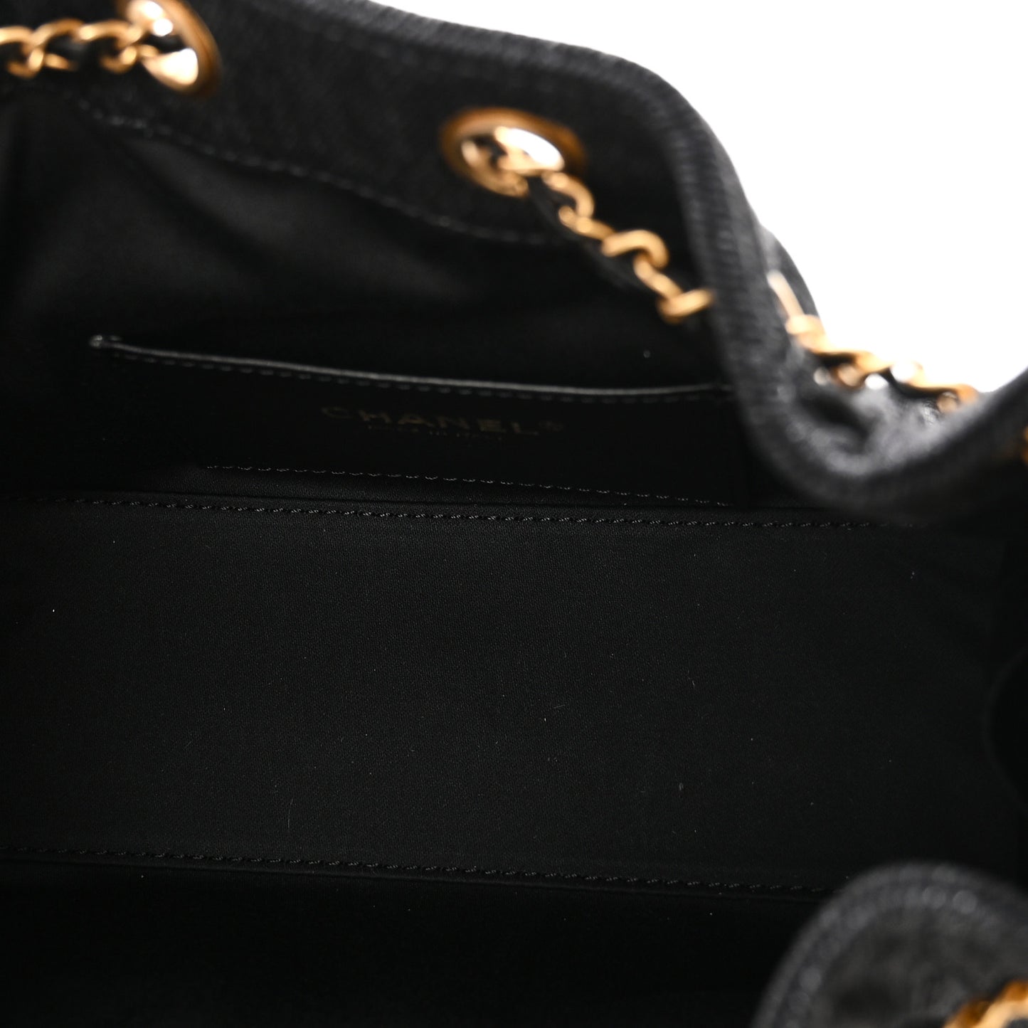 Washed Denim Quilted Mini Chanel 25 Handbag Black