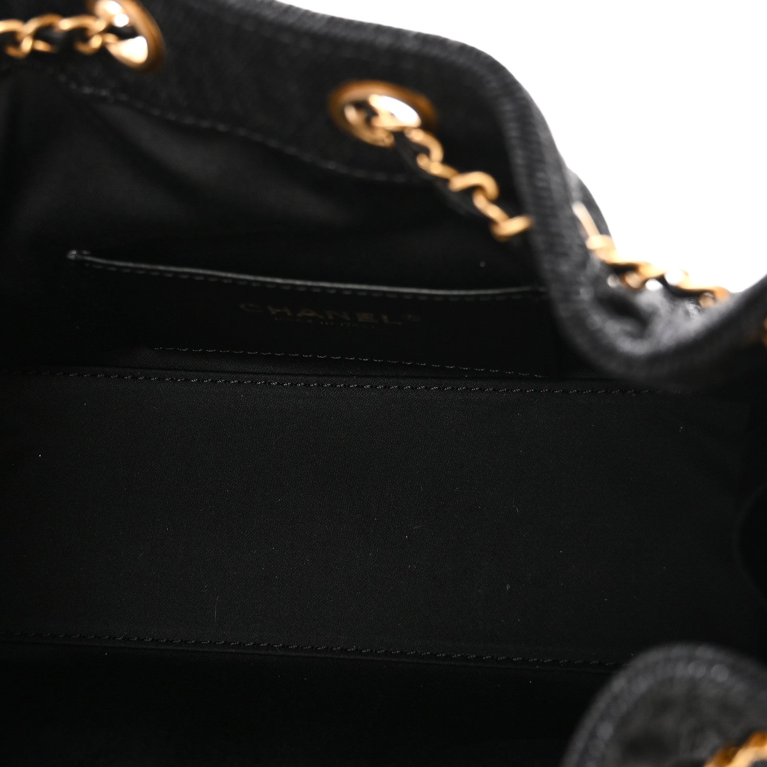Chanel Washed Denim Quilted Mini Chanel 25 Handbag Black 5 of 11