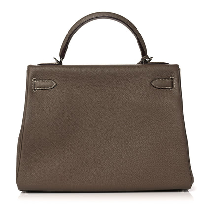 Hermes Togo Kelly Retourne 32 Etoupe 3 of 38