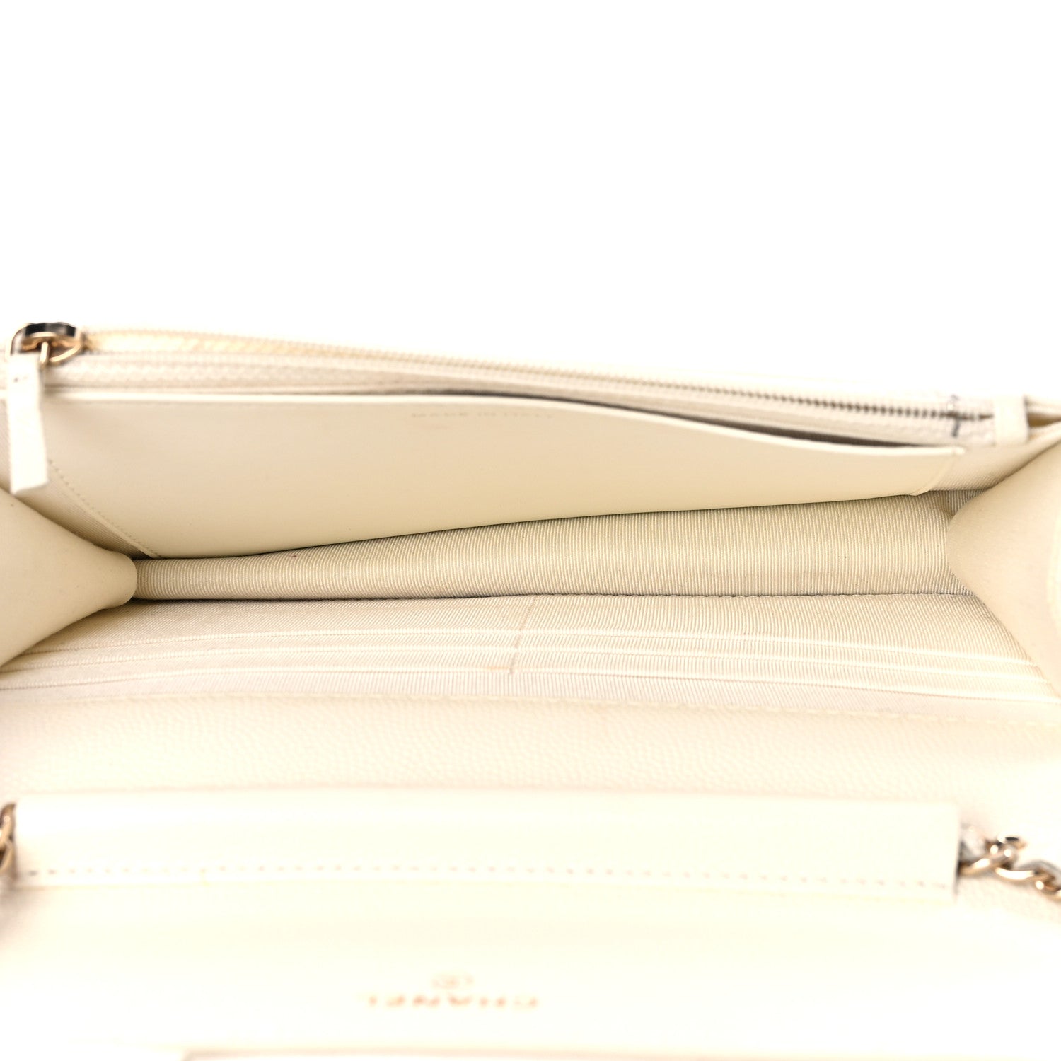 Chanel Caviar Quilted Wallet On Chain WOC White 5 of 20