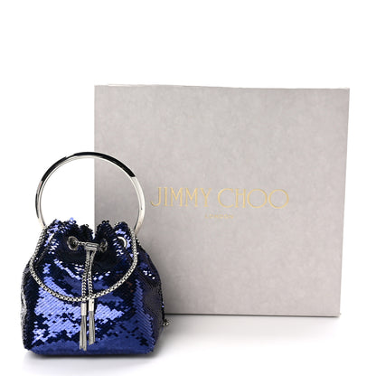Jimmy Choo Sequin Paillettes Micro Bon Bon Bag Ink 9 of 9