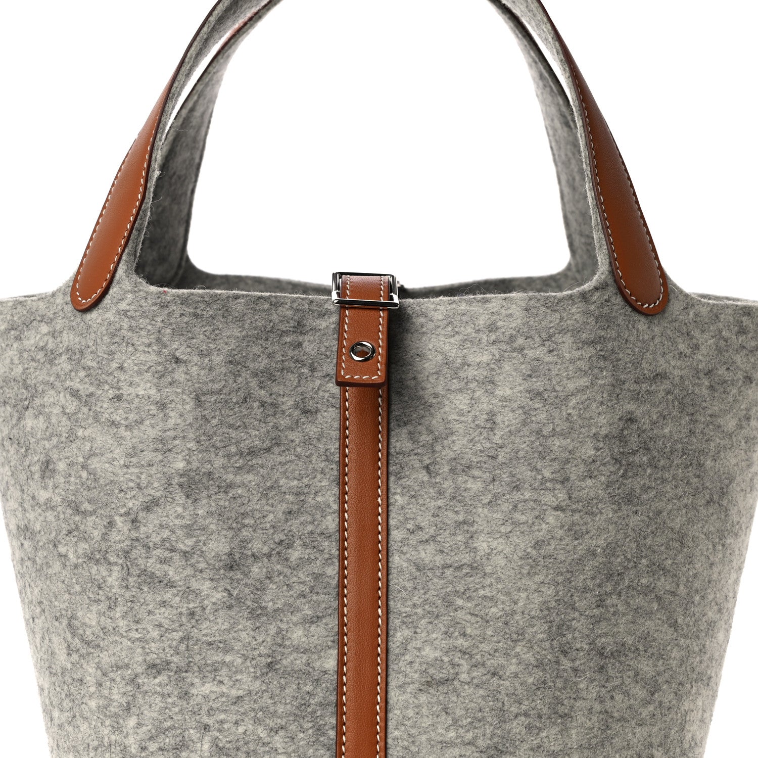 Hermes Feutre Swift Picotin Lock 22 MM Gris Clair Gold 9 of 11