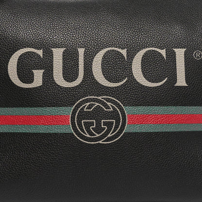 Gucci Grained Calfskin Logo Half Moon Hobo Black 8 of 10