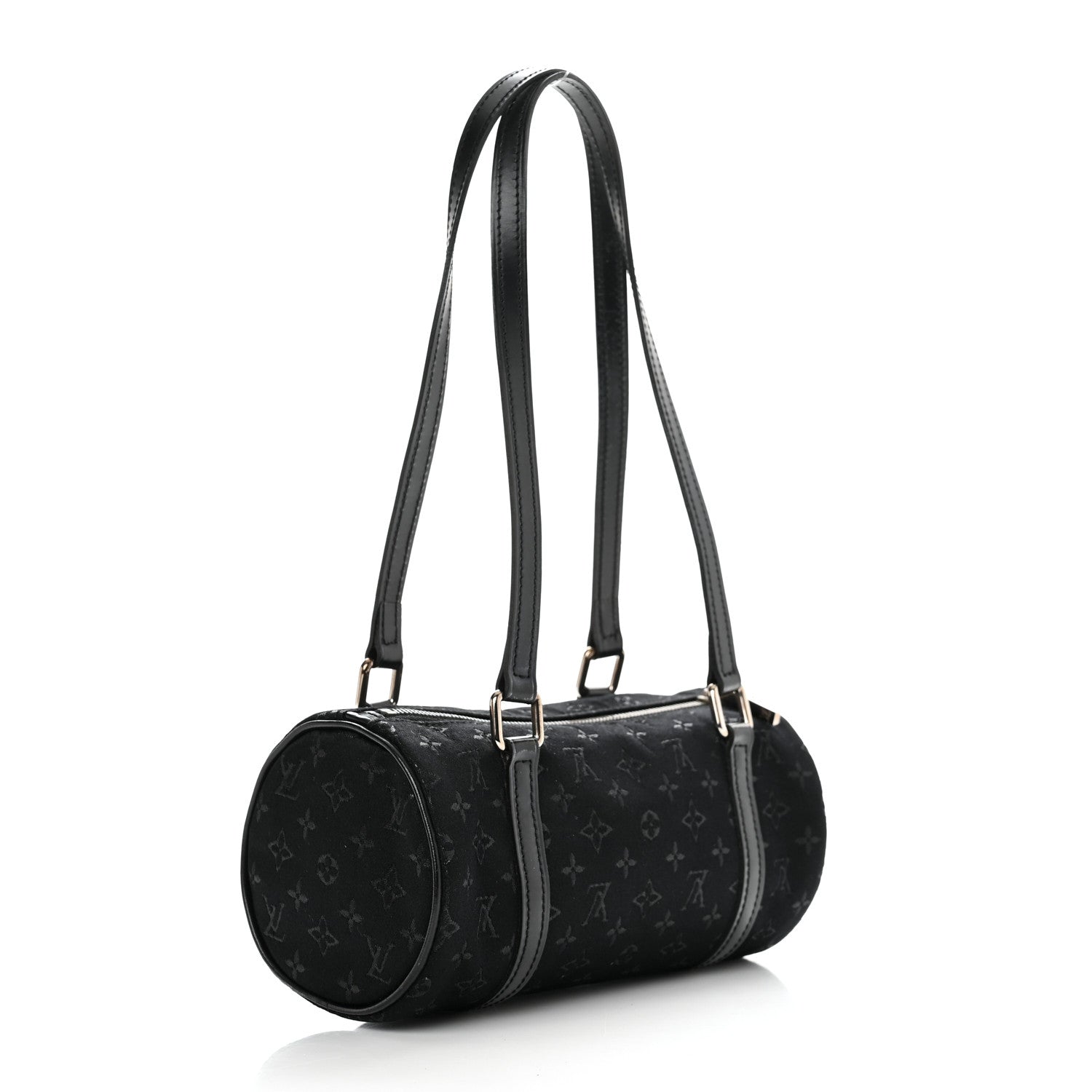 Louis Vuitton Satin Monogram Mini Papillon Black 3 of 10
