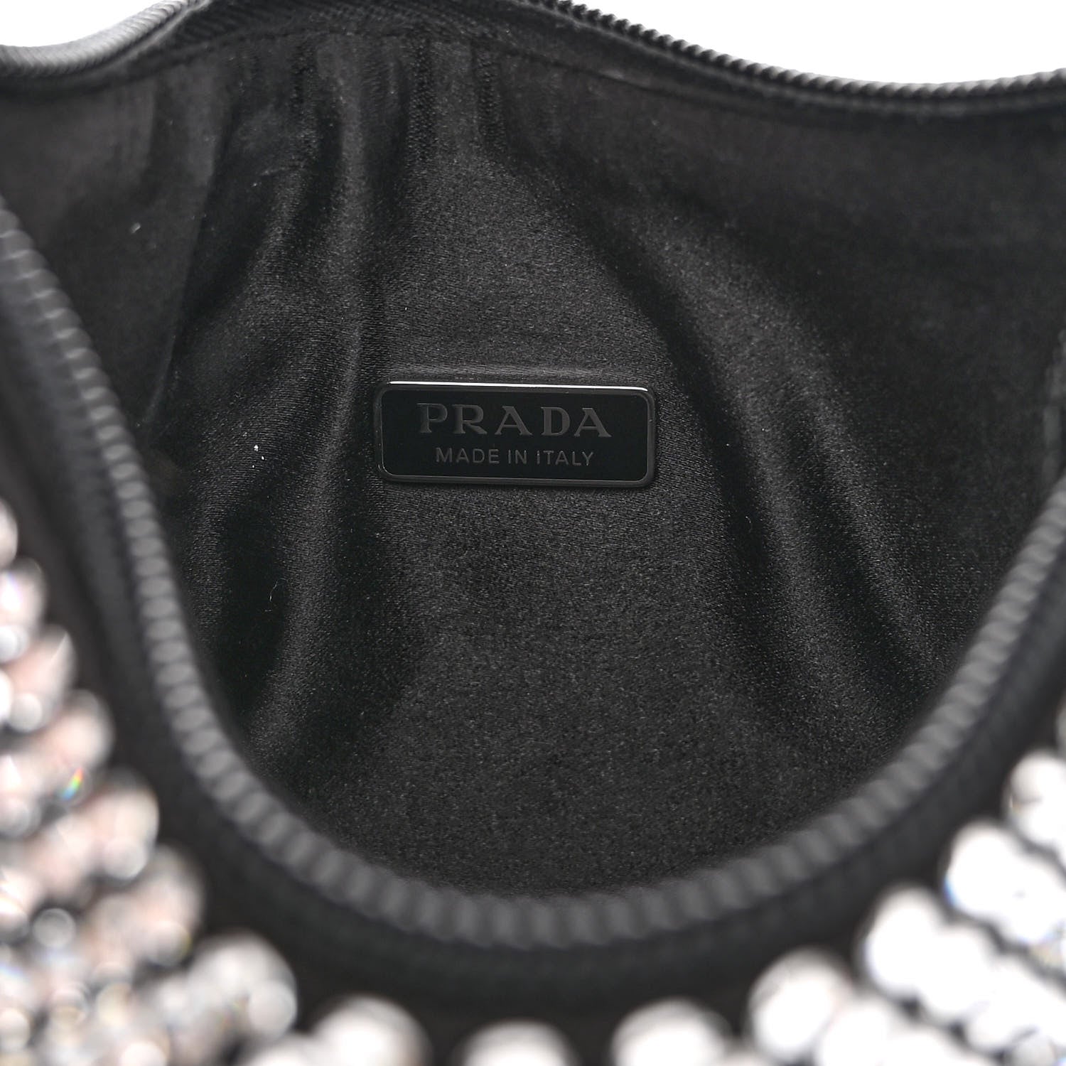 Prada Satin Crystal Mini Re-Edition 2000 Bag Cristal 6 of 10