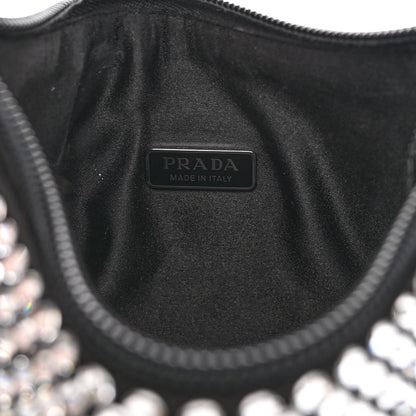 Prada Satin Crystal Mini Re-Edition 2000 Bag Cristal 6 of 10