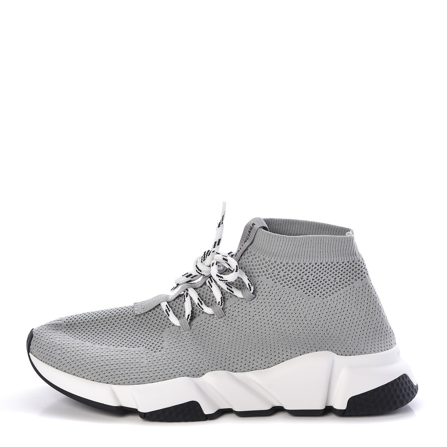 Balenciaga Knit Womens Speed Lace Up Sneakers 41 Gris 1 of 8