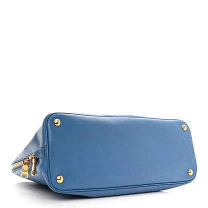 Prada Saffiano Lux Large Promenade Tote Bluette 3 of 15