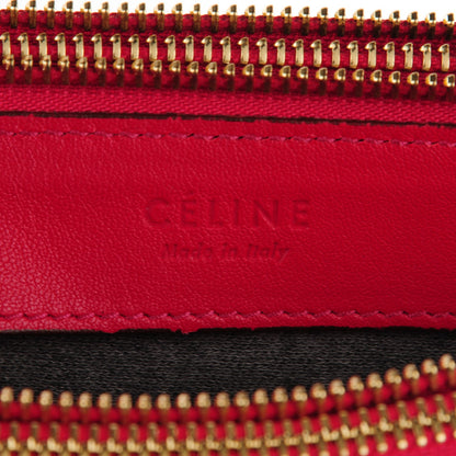 Celine Lambskin Large Trio Crossbody Bag Fuchsia 6 of 8