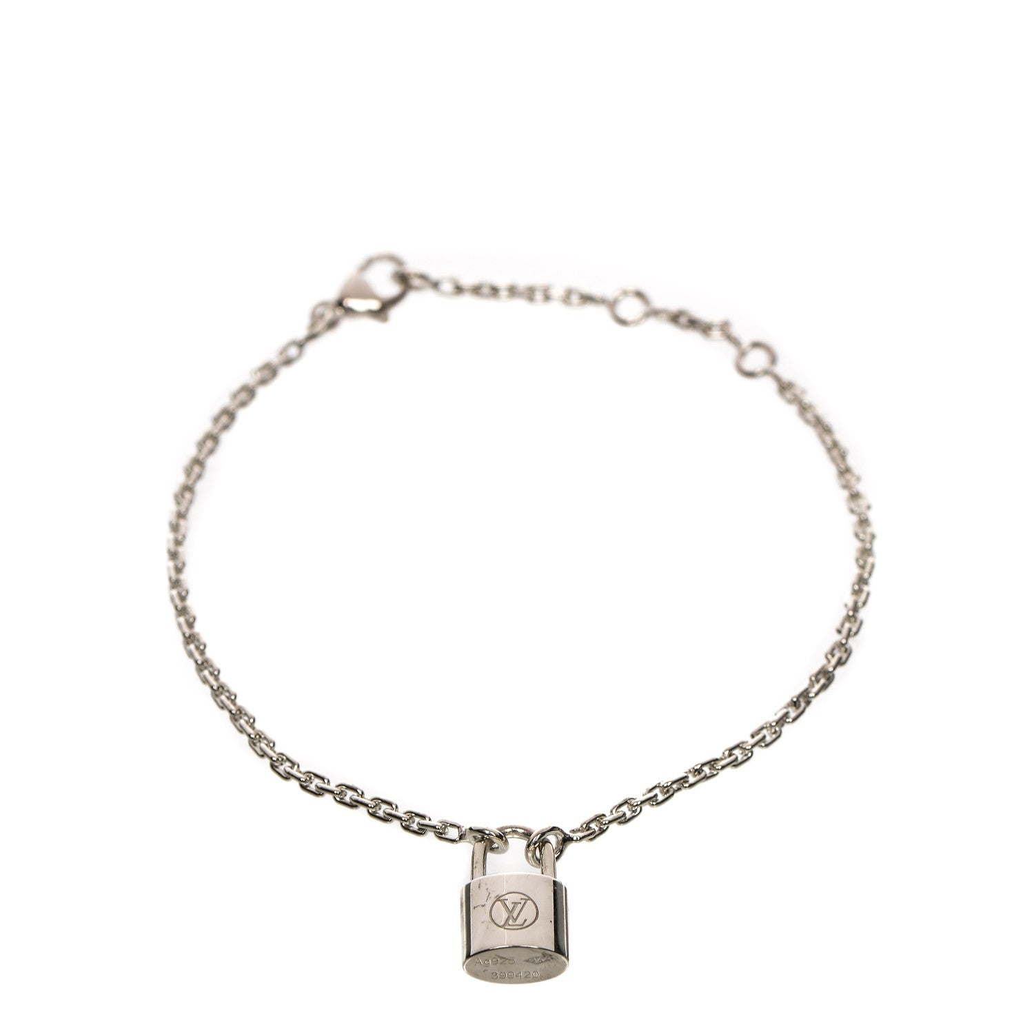 Louis Vuitton Sterling Silver Lockit Bracelet 1 of 6