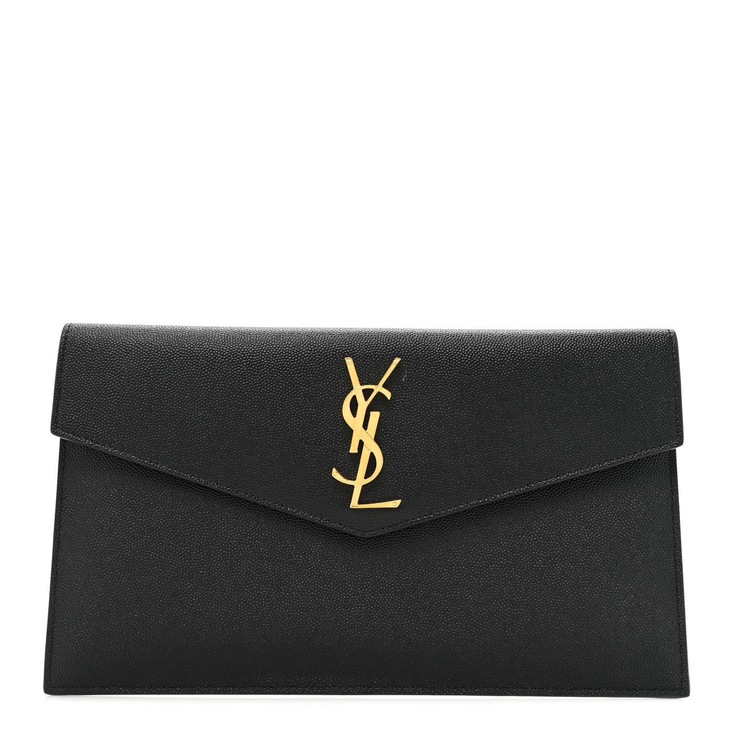 Saint Laurent Grain De Poudre Uptown Pouch Black 1 of 9