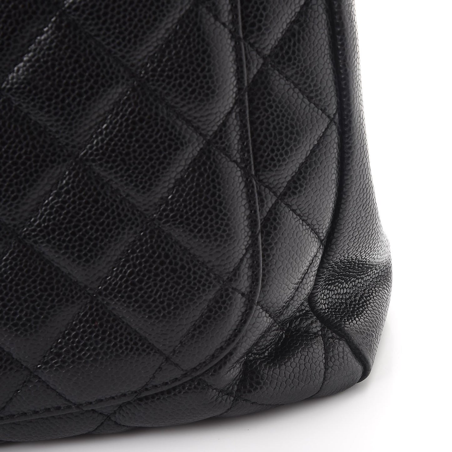 Caviar Quilted Grand Shopping Tote GST Black