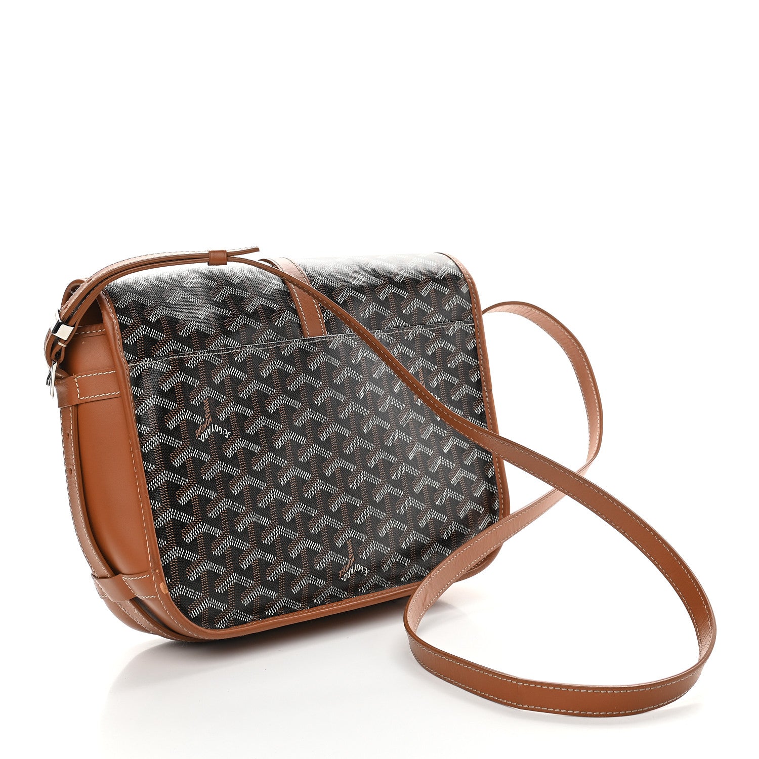 Goyard Goyardine Belvedere II MM Messenger Bag Black Gold 3 of 9