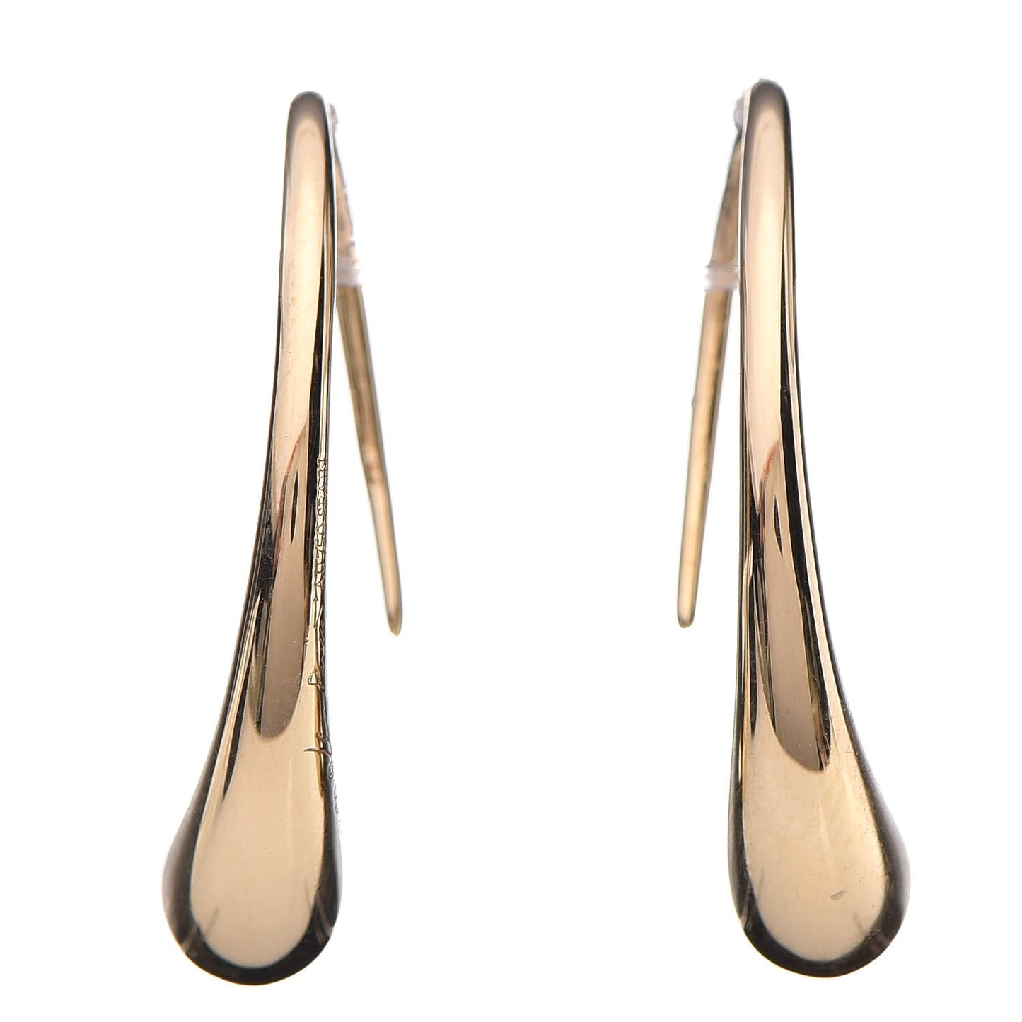18K Yellow Gold Elsa Peretti Teardrop Hoop Earrings